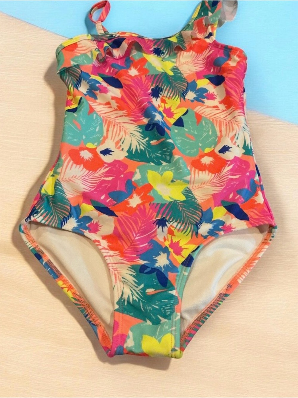 Buy 1 get 1 50% off Cat & Jack Girls Floral One-Piece Swimsuit -